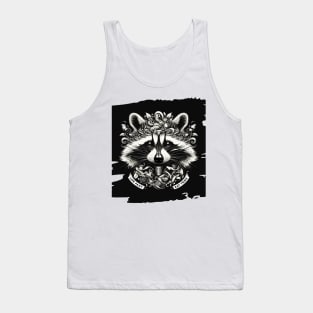 Raccoon Whimsy: The Beauty of Speed and Scraps Tank Top